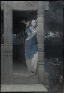 ”Ingeborgin valitus”, Esaias Tegnérin piirros Frithiofin saagan uuteen painokseen, julkaistu vuonna 1888 tekijältä August Malmström