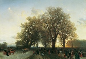 Matkalla kotiin maailmannäyttelystä Wienin Praterissa vuonna 1873