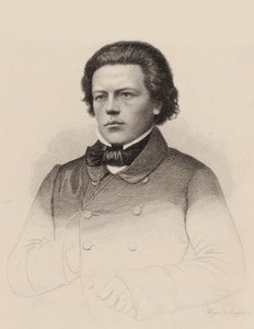 Muotokuva säveltäjä Anton Rubinsteinista 1829-1894, 1850.