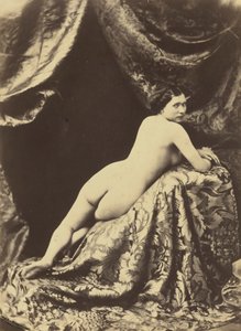 Alastonkuvitus,c. 1855 (kuva) tekijältä Auguste Belloc