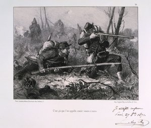 Ranskalaiset sotilaat, Pariisin piiritys, 1871