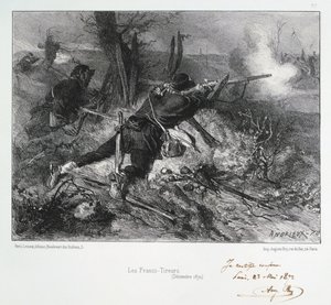 Francs-Tireurs, Pariisin piiritys, Ranskan ja Preussin sota, joulukuu 1870 1872