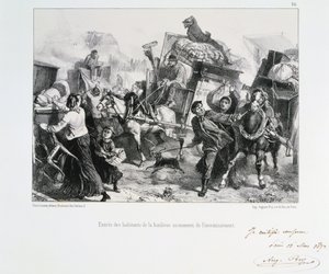 Esikaupunkien asukkaat saapuvat Pariisiin ennen kuin preussilaiset piirittivät kaupungin, 1870 1872