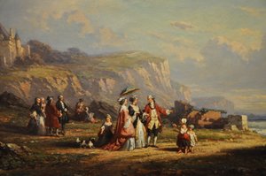 Promenade sur la grève, yksityiskohta tekijältä Auguste Delacroix