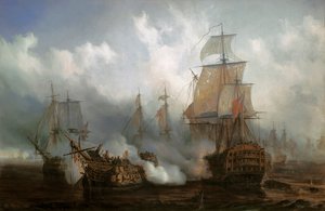 Redoutable Trafalgarin taistelussa, 21. lokakuuta