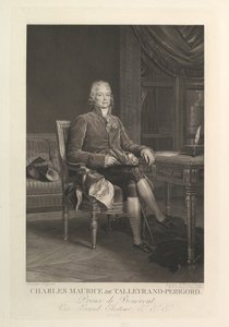 Charles Maurice de Talleyrand-Périgordin muotokuva vuoden 1808 jälkeen. tekijältä Auguste Gaspard Louis Desnoyers