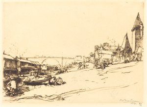 Angers - Puolan kuninkaan talo (Angers - La maison du roi de Pologne) tekijältä Auguste Lepere