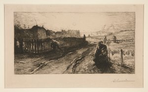 Linnoituksissa Porte de Versailles tekijältä Auguste Lepere