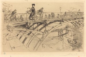 Taiteiden silta (Le pont des Arts) tekijältä Auguste Lepere