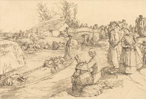Hautaus Vendeenin suossa Hautaus Vendeenin suossa, 1901. tekijältä Auguste Lepere
