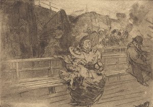 Lähtö Greenwichiin Lähtö pour Greenwich, 1891. tekijältä Auguste Lepere
