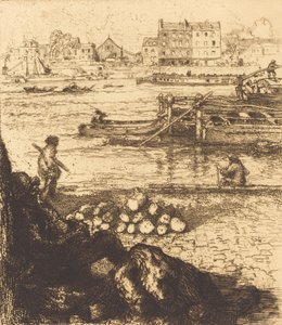 Dockman, La Gare Le debardeur -laituri, quai de La Gare, 1894. tekijältä Auguste Lepere