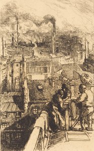 Gobelins Quarter Gobelins Quarter, 1893. tekijältä Auguste Lepere