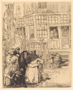 Amsterdamin juutalaiskortteli. tekijältä Auguste Lepere