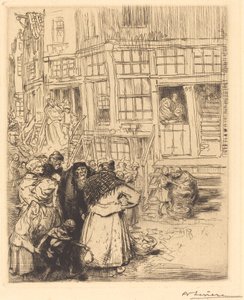 Amsterdamin juutalaiskortteli tekijältä Auguste Lepere