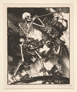 Death and Discord will Rain on the Earth, elokuvasta The War of 1914, ensimmäinen sarja, nro. 7 tekijältä Auguste Lepere
