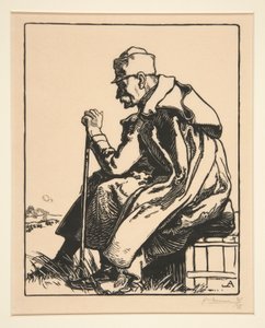 Le Roi de Serbie (Serbian kuningas), La Guerre de 1914, ensimmäinen sarja, nro 4 tekijältä Auguste Lepere
