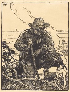 Maalaiskerjäläinen, 1895. tekijältä Auguste Lepere