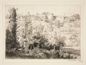 La Meulen kylä (saari tekijältä Auguste Lepere