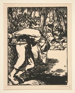 The Francs-Tireurs (Sharpshooters), elokuvasta The War of 1914, ensimmäinen sarja, nro. 11 tekijältä Auguste Lepere