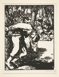 The Francs-Tireurs (Sharpshooters), elokuvasta The War of 1914, ensimmäinen sarja, nro. 11 tekijältä Auguste Lepere