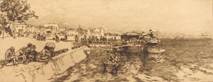 Bercy Embarcaderen laituri, quai de Bercy, 1891. tekijältä Auguste Lepere