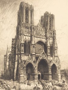 Reimsin katedraali Cathedrale de Reims, 1911.