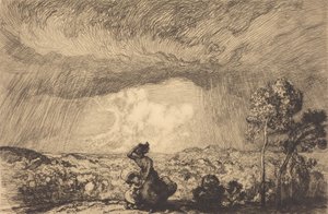 Storm on the Dune, Vendee Storm on the Dune, Vendee. tekijältä Auguste Lepere