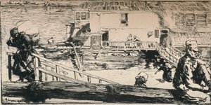 Pesuvene, 1915 tekijältä Auguste Louis Lepère