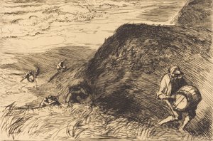 Wreckers, Saint-Jean-de-Monts Haaksiryöstäjät, Saint-Jean-de-Monts, 1915. tekijältä Auguste Lepere