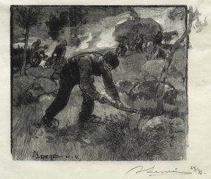 Heather kaivurit tekijältä Auguste Louis Lepère