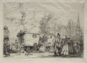 Messuilla St. Jean de Mont tekijältä Auguste Louis Lepère