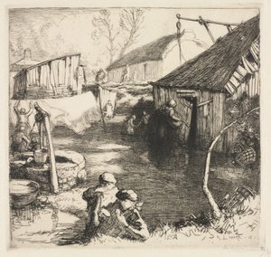 Kalastajakortteli (Saint-Jean-de-Monts) tekijältä Auguste Louis Lepère