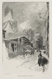 Rue des Barres, Pariisi tekijältä Auguste Louis Lepère