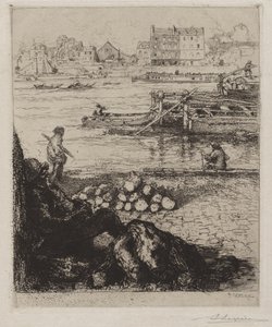 Longshoreman: Quai de la Gare tekijältä Auguste Louis Lepère