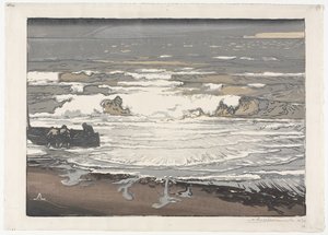 Breaking Waves, Syyskuun vuorovesi 1901 tekijältä Auguste Louis Lepère