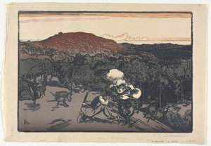 Salametsästäjä, Saint Jean de Montin dyynit tekijältä Auguste Louis Lepère