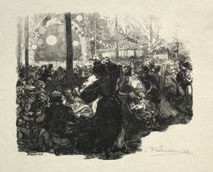 14. heinäkuuta, Rue de Belleville, klo 10 tekijältä Auguste Louis Lepère