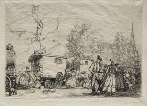 Messuilla St. Jean de Mont tekijältä Auguste Louis Lepère