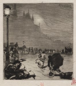 Pont-aux-Doublesin kulmassa tekijältä Auguste Louis Lepère