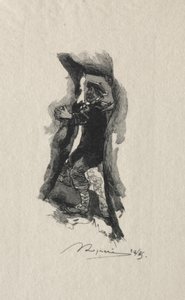 Sept-Cavernesin saasteessa. tekijältä Auguste Louis Lepère