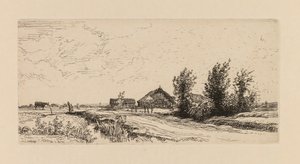 Auguste Lepère: Pieni lehmänpaimen. tekijältä Auguste Louis Lepère