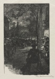 Boulevard Montmartre, ilta tekijältä Auguste Louis Lepère