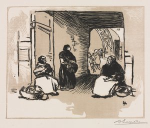 Leipämyyjät, 1889. tekijältä Auguste Louis Lepère