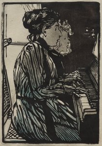 Tutkimus neljällä kädellä, 1890. tekijältä Auguste Louis Lepère