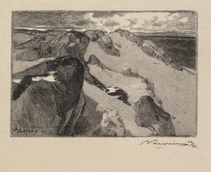 Fontainebleaun metsä: Arbonne, Le Gros Sablon Fontainebleaun metsä..., 1890. tekijältä Auguste Louis Lepère