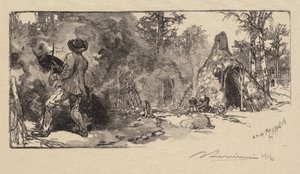 Fontainebleaun metsä: Coalmen tekijältä Auguste Louis Lepère