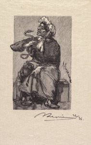 Fontainebleaun metsä: Käärmekauppias Fontainebleaun metsä: Käärmekauppias, 1890. tekijältä Auguste Louis Lepère