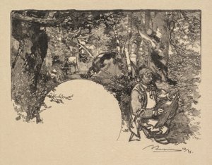Fontainebleaun metsä: Maalarit tekijältä Auguste Louis Lepère