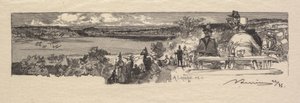 Fontainebleaun metsä: Solle-laakso La Forêt de Fontainebleau: La Vallée de la Solle, 1890. tekijältä Auguste Louis Lepère